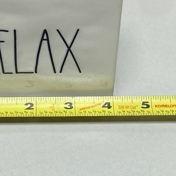 Rae Dunn Artisan Collection By Magenta "Relax" & "Pause" Ceramic Block - Picture 8 of 8